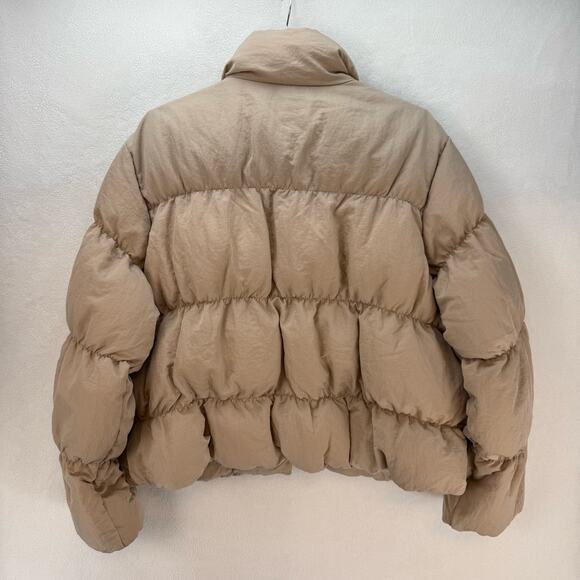 AIR JORDAN FLIGHT WOMEN'S LARGE BEACH CREAM PUFFER JACKET $195/FB5149-277 - Picture 6 of 6